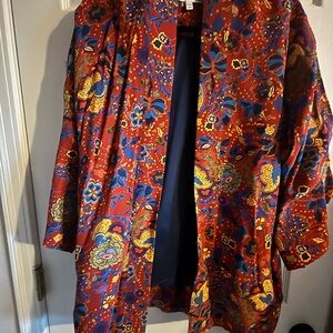 Floral Red Women's Jacket